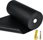 Professional Grade Tool Box Liner, Tool Box Drawer Liner 16 Ft X 16" Black Toolbox Liner,PVC Toolbox Drawer Liners, Shelf Liner Non Slip Mat, Thick Foam Cabinet Liner with Knife and Tape Measure