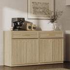 SICOTAS Buffet Cabinet with Storage Tall Modern Console Storage Cabinet with Doors and Shelves 30" Long Wooden Sideboard Credenza Buffet Table Coffee Bar for Living Room Kitchen Dining Room Entryway