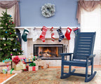 BRIOPAWS Outdoor Rocking Chairs | Set of 2 | Porch Rockers | HDPE Plastic| Blue | Oversized | Patio Rocker Chair | High Back | for Big Man | Weather Resistant | for Outside Deck Balcony Front Backyard