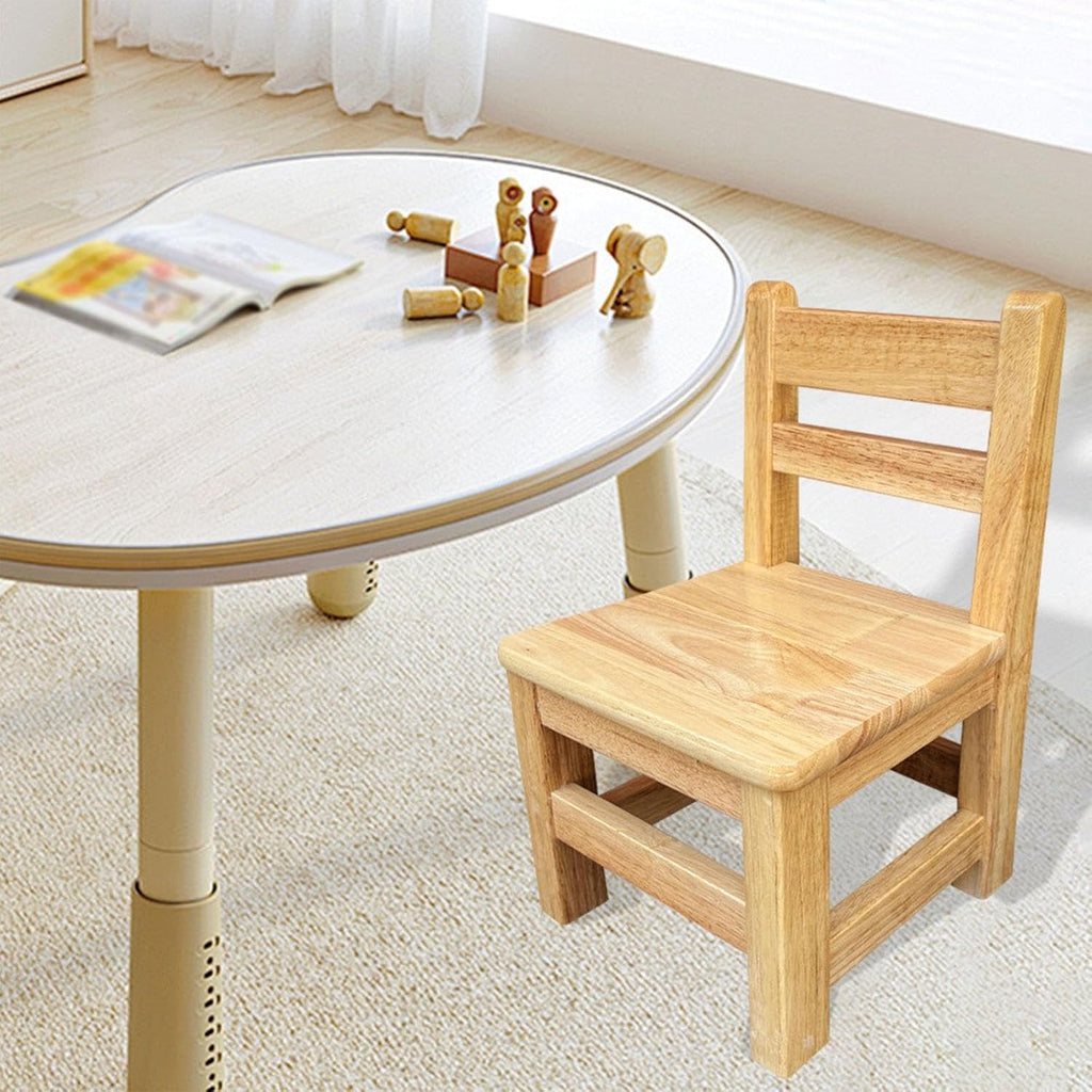 for Children Fully Assembled Stable Ottoman Ladderback Sturdy for Kindergarten Doorway Apartment Living Room, Sitting Height 25cm
