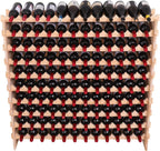 Wood Stackable Storage Modular Wine Rack Cabinet 120 Bottle freestanding Floor Wine Bottle Holder Display Shelves