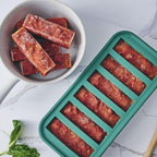 Souper Cubes 1/2 Cup Silicone Freezer Molds with Lids, Kale, 2-Pack | 100% Platinum-Cured Silicone Freezer Cubes, Oven & Microwave Safe, Perfect for Freezing Broth, Sauces, Sides and More