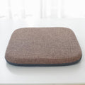 High Resilience Memory Foam Chair Cushion 13"x13"x2" Set of 2 Square Chair Pads and Washable Cover Non Slip Seat Cushions for Indoor Dining Room Kitchen and Office Chairs (Coffee,13"x13")