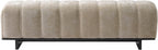 Christopher Knight Home Lamie Chenille Upholstered Dining Bench, Wooden Entryway Bench, Long Sofa Footstool for Living Room, Bedroom End of Bed Bench, Oatmeal+Black