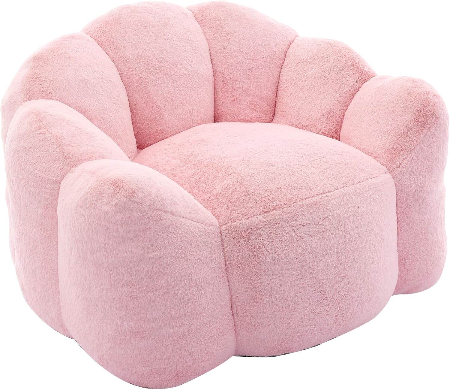 YISHENG Bean Bag Chairs, Large Bean Bag Couch for Adults,Stuffed Single Sofa Chair Comfy Giant Bean Bag Chair with Spacious Design for Playing or Bedroom,Reading Pink