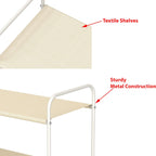 Simple Houseware 3-Tier Closet Storage with 2 Drawers, Beige