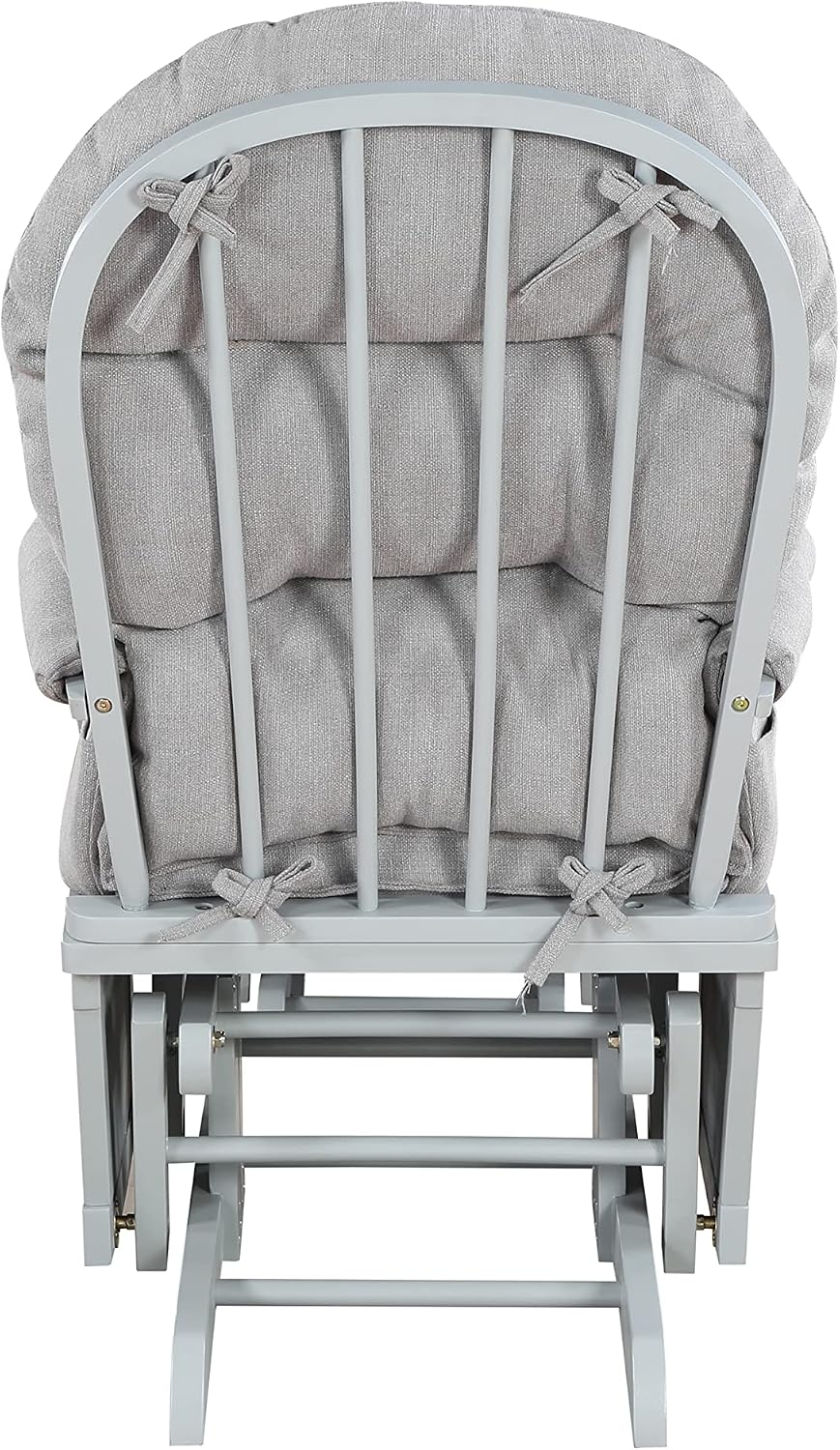 Suite Bebe Maya Glider and Ottoman in Gray Wood and Oyster Gray Fabric