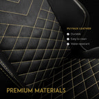 noblechairs Hero Gaming Chair/Office Chair with Lumbar Support, PU Faux Leather, Black/Gold