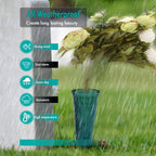 Cemetery Vase Rubber Inserts, Silicone Secure Flowers Holder for Headstone 2 Packs, Green