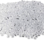 Super Z Outlet Diamond Table Confetti, Vase Filler, Party Decorations for Weddings, Bridal Shower, Birthdays, Home, and more. 2000 Pack of 1 Carat 6.5mm Jewels (Clear)