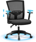 MAISON ARTS Mesh Office Chair Ergonomic Home Desk Chair Mid-Back Computer Task Chair with Breathable Mesh and Adjustable Armrests for Home Office