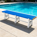 ABS Plastic Utility Bench for Locker Room, Pool, Gym and Spa, Indoor Outdoor Seating Bench(80inch)