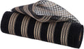 Deco Poly Mesh 10.25" Fine Weave Metallic and Jute for Wreaths, Crafts, and Holiday Decorations (Black, Gold, 10.25" x 10 Yards)