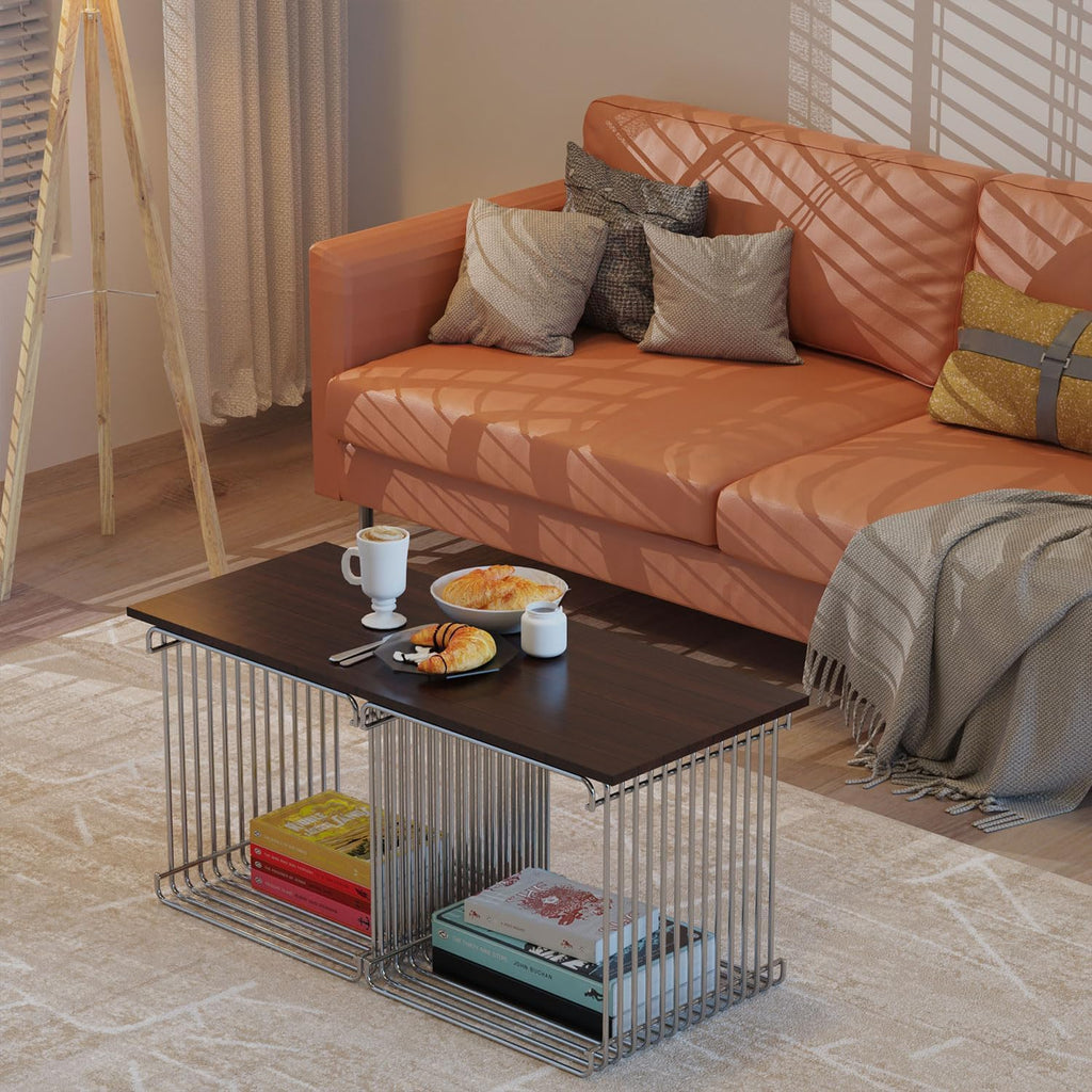 Chrome Side Table, Metal Stainless Steel Side Table with Mirror Finish for Living Room Bedroom, Small Space-Saving Nightstand with Storage Shelf, Square Accent Table for Couch Office