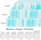 OLIXIS 3 Inch Queen Size Gel Infused Memory Foam Mattress Topper, a Soft Breathable Cooling Bed Pad, a Comfortable Bed Mattress Overlay for Bedroom, RV, Camper and Sleeper Sofa, CertiPUR-US Certified