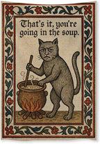 FoxUncle Weird Medieval Cat Woven Tapestry Vintage Medieval Cat Aesthetic Wall Art Funny Quirky Animal Wall Decor 40 x 60 inches Home Decor for Living Room Hallway Bedroom