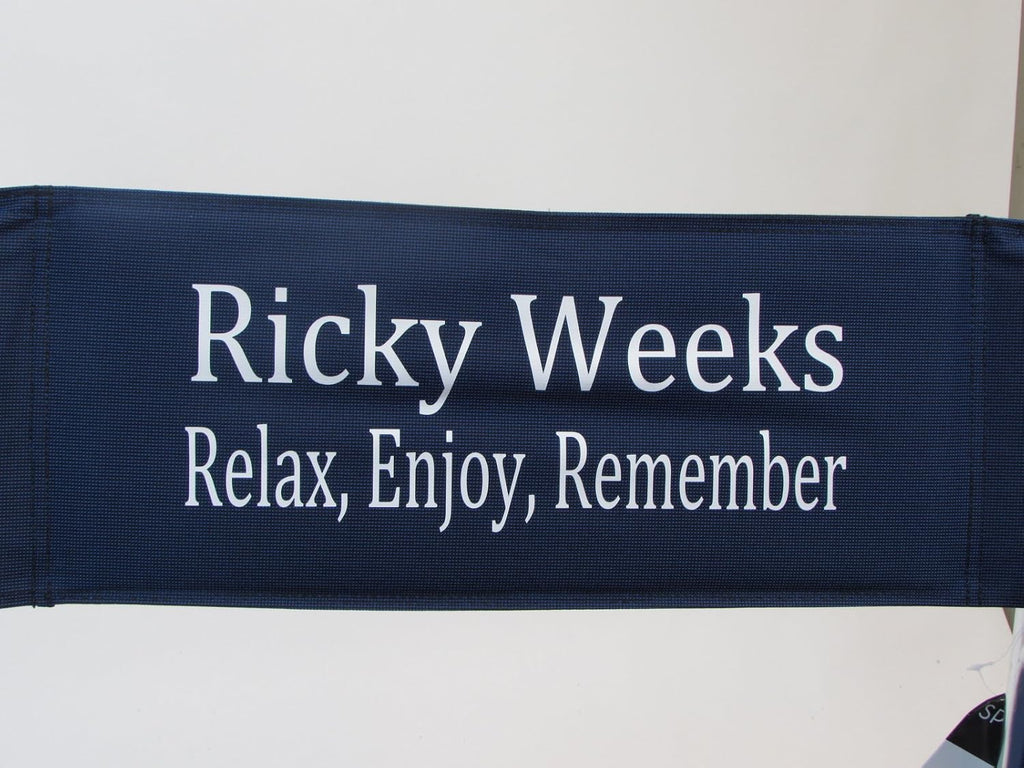 Personalized Imprinted Sports Director Chair with Side Table and Pocket