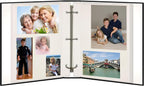 Magnetic Self-Stick 3-Ring Photo Album 100 Pages (50 Sheets), Black