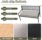 Custom Size Bench Cushion, Custom Bench Cushions for Indoor Furniture, 75D Foam Furniture Window Seat Cushion, Breakfast Nook, Mudroom, Banquette Bench Cushion, Non-Slip Bottom, Pipe Design