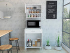 ModernKitchen Pantry, White Storage Cabinet with Countertop, Easy to Maintain, for Dining Room