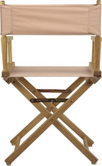 Casual Home 18" Director's Chair Natural Frame with Tan Canvas