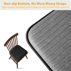 SWEMSTAR Chair Cushions - 15"*17" Kitchen Dining Chair Pads Foam Seat Cushion for Chairs Barstool Cushions Non Slip Seat Pad - Black