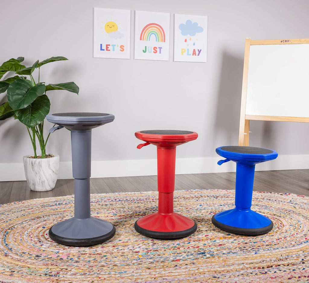 Adjustable Wobble Stool - Wobble Chair Middle and High School Students - Flexible Seating for Classrooms - Adjusts from 17" - 23"