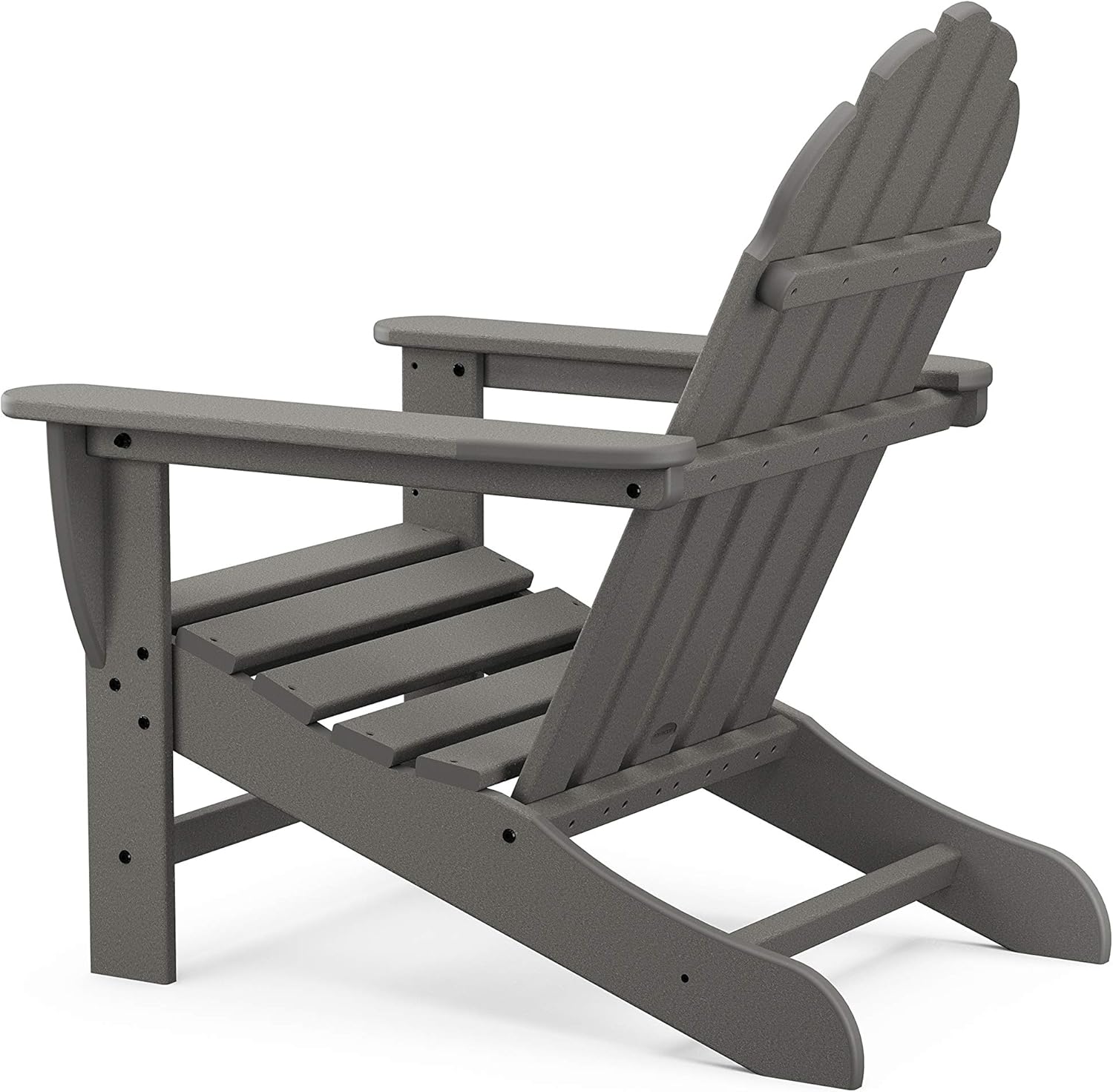 Polywood Adirondack Chair & 18" Side Table Bundle, Sand