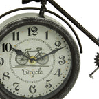 Deco 79 Metal Bike Clock, Set of 2 15"W, 9"H, Black