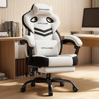 GTPLAYER Gaming Chair for Adults- Ergonomic Big & Tall Gaming Seat with Footrest & Lumbar Support, Fabric Comfortable Computer Office Chair 90-155° Reclining - Heavy Duty Wide Seat, Bright Grey