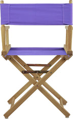 Casual Home 200-00/021-41 Director Chair 18" - Classic Height Natural Frame/Purple Canvas
