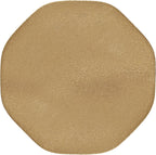 Kate and Laurel Pianka Decorative Modern Pedestal Round Drink Table, 7 x 7 x 22, Gold, Cast Aluminum Mini Table with Organic Tabletop Shape for Use as Small Plant Stand or Living Room Accent