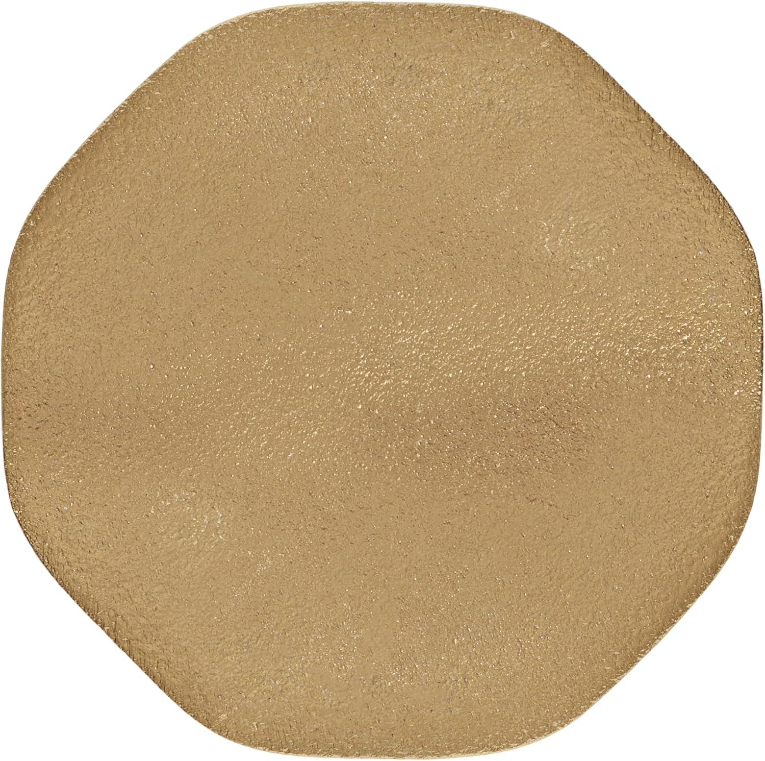 Kate and Laurel Pianka Decorative Modern Pedestal Round Drink Table, 7 x 7 x 22, Gold, Cast Aluminum Mini Table with Organic Tabletop Shape for Use as Small Plant Stand or Living Room Accent