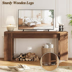 71" Extra Long Console Table, Wood Farmhouse Entryway Table, Behind Couch, Hallway, Foyer, Narrow Sofa Tables for Front Door