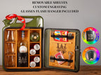 Jerry can Mini Bar Free Engravement V1, Three Whisky Glasses, Flask! Mini Bar 20L Birthday Gift from UE.
