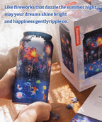 PieceRelax 3D Puzzle Vase for Adults with 192 Plastic Pieces – Ideal for Unique Floral Arrangements and Home Décor - Summer Night Glow [BV1002]
