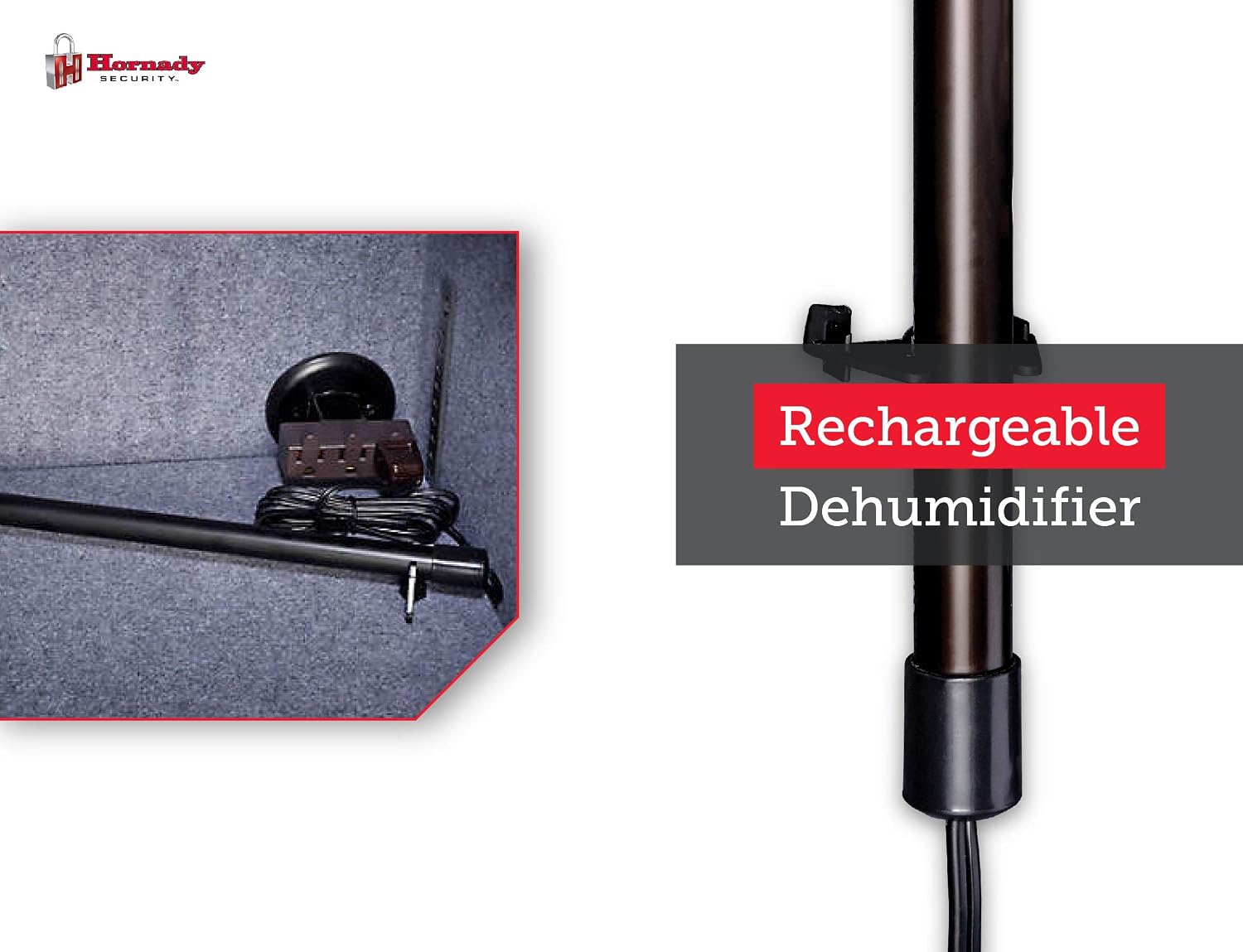 Hornady 95903 Electronic Gun Safe Dehumidifier Rod (12"),Black