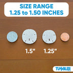 Tumbler Home Real Sand Dollars 1.25" - 1.5" Inch (30 Pack), Natural White Sand Dollars for Crafts, Bulk Florida Sanddollar Shells for DIY Crafts, Beach Wedding Décor, Nautical and Coastal Room Decor