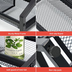 Expandable Coffee Syrup Organizer,3 in 1 Heavy Duty Syrup Rack, Liquor Bottle Display Shelf, Spice Racks,6-12 Syrup Bottles Holder Stand, Space-Saving Storage Rack - 2 Tier (Patent Pending)