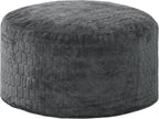 Hobestluk Bean Bag Chairs Adult Bean Bags with Fluffy Cover, Large Beanbag Chair with Filler Giant Bean Bag Chairs for Adults for Living Room, Bedroom (Dark Grey, 3FT - 36” x 36” x 22”)