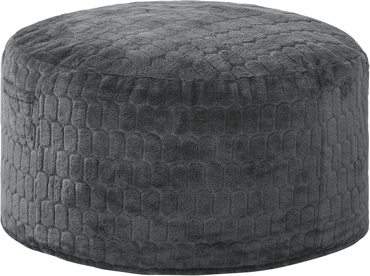 Hobestluk Bean Bag Chairs Adult Bean Bags with Fluffy Cover, Large Beanbag Chair with Filler Giant Bean Bag Chairs for Adults for Living Room, Bedroom (Dark Grey, 3FT - 36” x 36” x 22”)