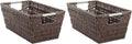 Whitmor Rattique Small Shelf Tote (6500-2712-JAVA) (Pack of 2)