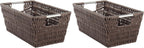 Whitmor Rattique Small Shelf Tote (6500-2712-JAVA) (Pack of 2)