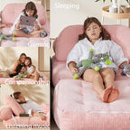 30" Kids Convertible Futon Sofa Bed,Foldable Sleeper Chair, Odorless & No Assembly,Space-Saving for Children's Room