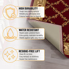 Ottomanson Non Slip Rug Pad Grip 3x9 1/8 Thick, Protection for Any Flooring Surface, Keep Your Runner Rug and Area Rugs in Place, 2'7" x 9', Beige