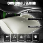Bigzzia Gaming Chair, Computer Game Chair with Lumbar Support, Comfortable Video Game Chairs for Adults Kids, Racing Style Gamer Chair with 360°-Swivel Seat and Headrest