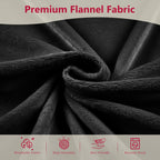 Giant Bean Bag Chair with Memory Foam Filling Beanbag for Adult 8 Colors, Machine Washable Removeable Flannel Cover, Soft Cozy for Bedroom, Living Room - 3 Feet Black