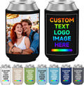 20 Pack Custom Neoprene Can Cooler Sleeve Bulk Personalized Insulated Drink Holder with Logo Image Text for Anniversary Wedding Birthday Summer Beach Party Favors