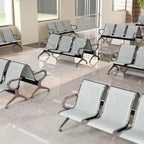 Reception Chairs Waiting Room Chair - Set of 2 Lobby Furniture with Arms Reception Bench for Airport Office Business Bank Hospital (2-Seat)