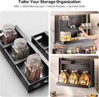 18" Touch Switch Motorized Cabinet Organizer, Electric Pull Down Shelf for Upper Cabinets, Anti-Collision Spice Rack,Smart Kitchen and Pantry Organization 18" Width Cabinet